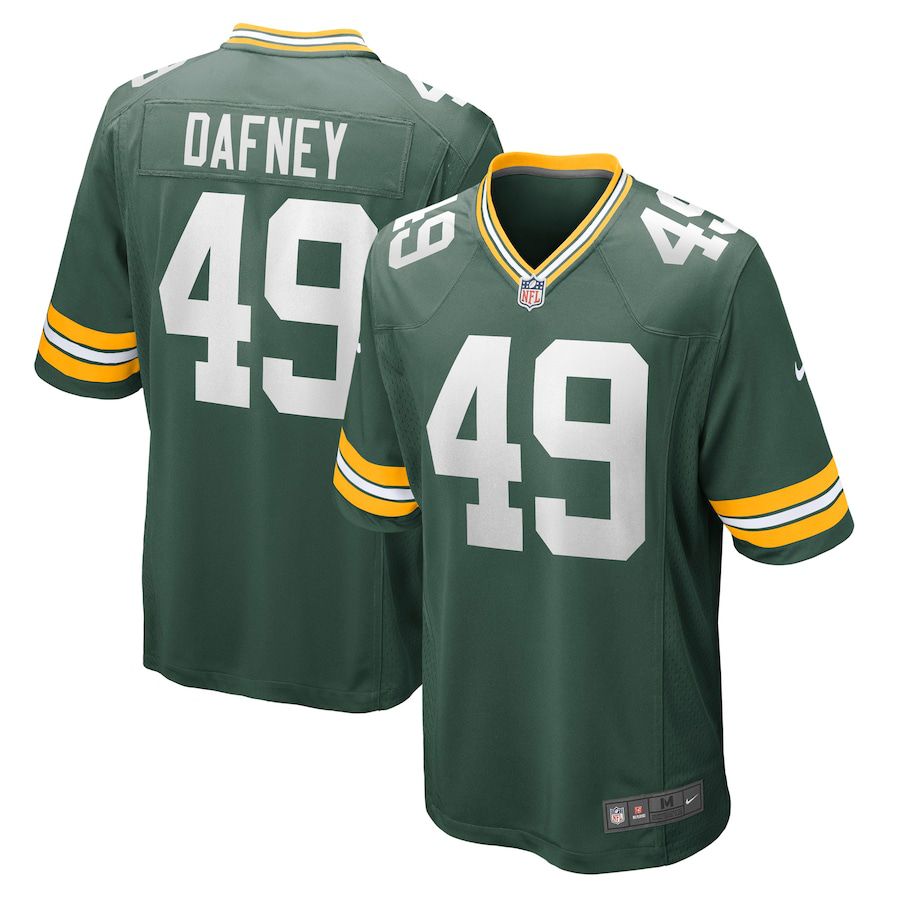 Men Green Bay Packers 49 Dominique Dafney Nike Green Game NFL Jersey